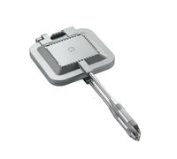 lvifloae Mountain Pie Maker Cast Iron Multi-Put Camping Breakfast Press Pan Pan de camp Sandwich Maker TT1315 Sandwich sable chaud Brûler à gaz simple Flame ouverte ALLIA (without storage bag)