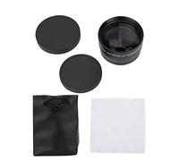 lvifloae Objectif convertisseur téléobjectif Universel 58 mm 2X, pour Tous Les objectifs d'appareil Photo 58 mm, livré avec Pochette de Rangement et Chiffon de Nettoyage pour