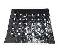 lvifloae Paillis PE perforé Noir Haute ténacité pour Jardin, Rouleau de Tapis de paillis en Feutre recyclé pour la Culture des Plantes en Serre, contrôle des Mauvaises Herbes et Protection