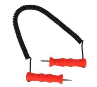 lvifloae Pics à Glace pour briser la pêche sur Glace, kit de sécurité, poignée Ergonomique, poinçons à Glace Suspendus en Acier Inoxydable, Pointe de Coupe tranchante, pour Patinage, Ski,