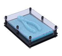 lvifloae Pin Art Toy 3D en Plastique imprimé à la Main, modèle Pin Impression 3D Pin Art Toy Fidget Board, de clonage créatif coloré modifiable pour Enfants (Azul Claro)