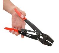 lvifloae Pince à sertir HX 10, outil de sertissage, borne de fil de coupe, borne de serrage, pince coupante pour cosse de câble, 1,25 à 10 mm, Awg10 6, poignée confortable,