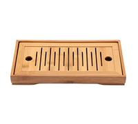 lvifloae Plateaux de thé à Plateau en Bois carré Servants Plateau Chinois gongfu teas Assiette 2 en 1 Ensemble de gifles à thé de Filtre ménage Amovible pour Le Bar à Domicile