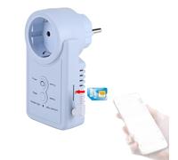 lvifloae Prise contrôlée par minuterie avec Alimentation Flexible, Prise de Courant Intelligente GSM avec capteur de température et contrôle de Commande SMS (Norme européenne Version Russe)