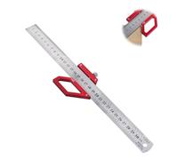 LVIFLOAE Règle de mesure multifonctionnelle Travail du bois 45/60/90 degrés Règle Écriture Multi Angle Scriber pour charpentier Outils de travail du bois DIY (Bloc de positionnement et règle)