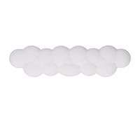 lvifloae Repose-Poignet pour Clavier Cloud, Repose-Poignet Ergonomique en Cuir PU avec Base en Caoutchouc antidérapante pour Souris, Jeux, Saisie, Ordinateur Portable, Bureau, Blanc (Blanc)