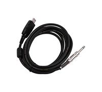 lvifloae Rocksmith Real Tone Câble USB Type a mâle vers 6,35 mm mono pour guitare électrique Cordon de guitare professionnel vers ordinateur USB Compatible avec les systèmes d'exploitation
