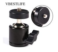 lvifloae Rotule Robuste de 29mm, pivotante à 360 ° avec vis de 1/4 de Pouce pour Appareil Photo, lumière LED, tête de trépied en Alliage d'aluminium pour Support de Moniteur