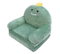 lvifloae Sofa Bed Cute Cartoon Dinosaur 2 Layers Foldable Kids Soft Short Plush Toddler Couch Zipper Removable Foam Easy Clean for Reading Playing Sleeping at Home (2 Tier)