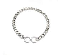 lvifloae Stainless Steel Dog Training Collars Pet Chain Necklace Chrome Plated Rust Proof Bright Non Fading Finish Comfortable Safe Design Perfect for Dog Behavior Training Leash Walking (Silver)