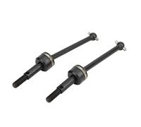 lvifloae Steel Universal Joint Shaft Tt02 015 Reinforced Concrete Automotive Transmission Rc Black Front and Rear Metal Transmission Shaft Compatible with T Amiya Tt 02 Blac