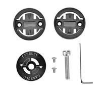lvifloae Support de Support d'ordinateur de vélo pour Compteur de Vitesse GPS, Support supérieur de Tige en Alliage d'aluminium avec Adaptateur, Compatible avec R530 R330 R310 R100 (Noire)