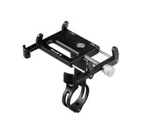 lvifloae Support de téléphone pour vélo, Rotatif à 360 degrés, réglable en Longueur, en Aluminium, à Six Griffes, Fixation sur Guidon de vélo, Compatible avec Les téléphones de 3,5 à 6,2 (Black)