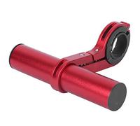 lvifloae Support d'extension de guidon de vélo multifonction 10 cm, extension pour lampe de vélo, clip de support pour lampe torche, équipement de cyclisme, rouge (Rouge)
