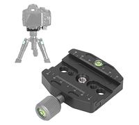 lvifloae Swiss Plate à libération Rapide de la caméra Monture en Aluminium en Alliage QR Clamp Set (QR 7ON), avec Un Niveau d'esprit intégré, adapté aux têtes et aux monopodes du trépied