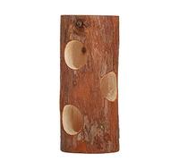 lvifloae Tube Tunnel en Bois pour Hamster et Souris, Jouet, Furet, gerbilles, Repos, Tube d'exercice, Accessoire Amusant, Interaction de collation (L)