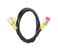 lvifloae Tuyau d'essai de pression hydraulique, tuyau d'essai de pression hydraulique de 2 m 6 pieds 630Bar M16 X 2 1 4BSP gaine en PU tuyau de couplage de test résistant à haute