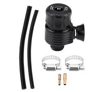lvifloae Valve de soufflage Turbo universelle en forme de corne, 1 pouce, 25mm, Valve de décharge réglable, adaptateur complet, Kit de collier de serrage, remplacement universel (Trompete)