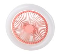 lvifloae Ventilateur de plafond LED 9,8 pouces, petit ventilateur silencieux réglable avec douille LED et ampoule E27 30 W à 3 vitesses pour chambre d'enfant, petits espaces, 85 à