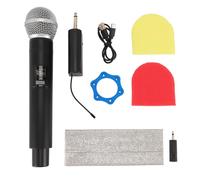 lvifloae VHF Wireless Microphone System 328ft à Longue portée Mic de Micro de Recharge pour la scène KTV Studio Double Canal UHF avec Un écran de fréquence Automatique Affichage LCD