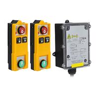 Lvifloae YU 2s Industrial Wireless Remote Control Controls Imperproofing Hoist Crane Pendant Travelling Trewetters and Receiver for Bridge Cranes AC avec Smart Anti Nterference (DC 36V)