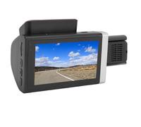 lvifloaeCaméra de tableau de bord à 3 canaux avant et arrière à l'intérieur | Enregistreur de conduite à triple caméra 1080P, avec vision nocturne, grand angle, capteur G, écran de 3,0 pouces