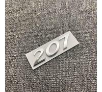 LVIPP Autocollant décoration l'emblème Insigne en métal carrosserie Logo Autocollant décalcomanie Voiture Style Lettre Accessoires pour Peugeot 207