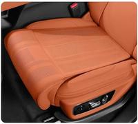 LVIPP Coussins De Sièges De Véhicule pour Volkswagen ID. Buzz California 2025, Coussin de Siège Auto avec Repose Jambes, Coussin Extension Jambe en Cuir, Accessoire Confort,Orange