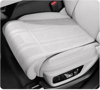 LVIPP Coussins De Sièges De Véhicule pour Volkswagen ID. Buzz California 2025, Coussin de Siège Auto avec Repose Jambes, Coussin Extension Jambe en Cuir, Accessoire Confort,White