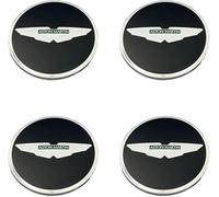 lvjiena 4 pièces Cache Moyeu pour Aston Martin Valkyrie 65 mm, Haute Qualité ABS Étanche Capuchons de Moyeu de Roue Centre de Jante Capuchons Badge Logo