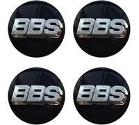 lvjiena 4 pièces Cache Moyeu pour BBS 56mm, Haute Qualité ABS Étanche Capuchons de Moyeu de Roue Centre de Jante Capuchons Badge Logo,B