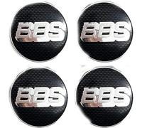 lvjiena 4 pièces Cache Moyeu pour BBS 56mm, Haute Qualité ABS Étanche Capuchons de Moyeu de Roue Centre de Jante Capuchons Badge Logo