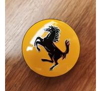 lvjiena 4 pièces Cache Moyeu pour Ferrari 55.5mm, Haute Qualité ABS Étanche Capuchons de Moyeu de Roue Centre de Jante Capuchons Badge Logo