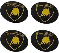 lvjiena 4 pièces Cache Moyeu pour Lamborghini 56mm/65mm, Haute Qualité ABS Étanche Capuchons de Moyeu de Roue Centre de Jante Capuchons Badge Logo,65mm