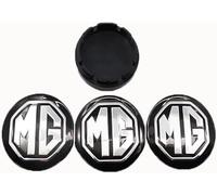 lvjiena 4 pièces Cache Moyeu pour MG MG5 MG6 MG7 MG3 GS GT 58mm, Haute Qualité ABS Étanche Capuchons de Moyeu de Roue Centre de Jante Capuchons Badge Logo,B