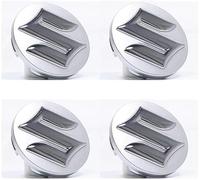 lvjiena 4 pièces Cache Moyeu pour Suzuki Swift 2010-2017 54 mm, Haute Qualité ABS Étanche Capuchons de Moyeu de Roue Centre de Jante Capuchons Badge Logo,A