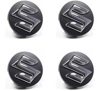 lvjiena 4 pièces Cache Moyeu pour Suzuki Swift 2010-2017 54 mm, Haute Qualité ABS Étanche Capuchons de Moyeu de Roue Centre de Jante Capuchons Badge Logo,C