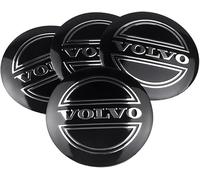 lvjiena 4 pièces Cache Moyeu pour Volvo 56mm, Haute Qualité ABS Étanche Capuchons de Moyeu de Roue Centre de Jante Capuchons Badge Logo