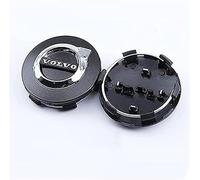 lvjiena 4 pièces Cache Moyeu pour Volvo C30 C40 V40 S60 S90 C70 XC40 64mm, Haute Qualité ABS Étanche Capuchons de Moyeu de Roue Centre de Jante Capuchons Badge Logo