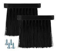 Lvjkes 2 pièces Brosse pour cheminée, Balai de Rechange pour cheminée, Manche en Bois, Brosse pour cheminée Domestique, poêle, Nettoyage de poêle, Longueur des Poils = 90 mm