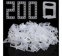 Lvjkes 200 Pièces Croisillon autonivelant, 1 mm Croisillon autonivelant, Nivellement précis, Efficacité accrue, Convient pour des épaisseurs de carreaux de 3 à 15 mm (1 mm)