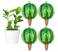 Lvjkes 4 Pièce Arroseur Plante intérieur, Arroseur Automatique Plante intérieur, A Forma di Anguria, per l'irrigazione Delle piante adatta a vari vasi (1 Pièce/500 ML)