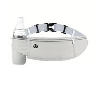 LVJMJ Ceinture de course à pied imperméable avec porte-bouteille d'eau réfléchissant pour homme et femme, sangle élastique réglable pour course à pied, jogging, sports de plein air, gris, Classique
