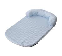 LVJMJ Tapis de refroidissement 3D en nid d'abeille pour animal de compagnie, tissu perlé à pois respirant, évacuant l'humidité, lavable, fond antidérapant, style oreiller plat ou traversin - S-L - 3