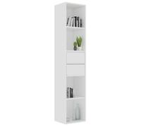 LVL - MEUBLE ETAGERE - Bibliothèque Blanc 36x30x171 cm Aggloméré(4020)