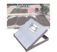 LVLDAWA Couvercles De Fosse Septique en Acier Inoxydable, Panneau D'accès pour Fenêtre sous-Sol, Couvercle Carré De Fosse Septique avec Poignée Rétractable(60X60CM)