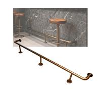 LVLDAWA Kit Repose-pieds Pour Bar Repose-pieds Mural Remplacement Pour Cuisine Support Repose-pieds Acier Inoxydable Avec Visserie Pour Terrasse(185cm/72.8in)