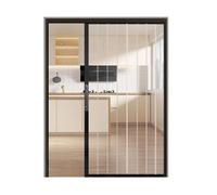 LVLDAWA Porte Intérieure Accordéon, Kit Porte Coulissante Cuisine avec Cadre Aluminium Système sans Rail Portes Pliantes Multifonctionnelles Transparentes L'intérieur(100X180CM)