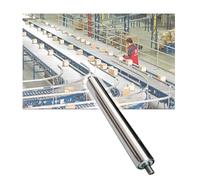 LVLDAWA Rouleaux Convoyeur Acier Inoxydable, Rouleaux Glissement Non Motorisés Rouleaux Remplacement Pour Entrepôts, Adaptés Tous Types Systèmes Manutention(L450MM/38MM)