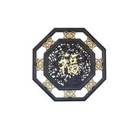 LVLDAWA Sculpture Décorative Murale Forme Personnage Fu Plaque Murale Style Chinois Rétro En Forme De Théière Pendentif Décoratif 3D Pour Entrée Maison(K)